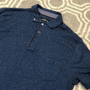 Rodd And Gunn Polo Shirt Men’s XL Sports Fit Blue Short Sleeve Cotton Polyester